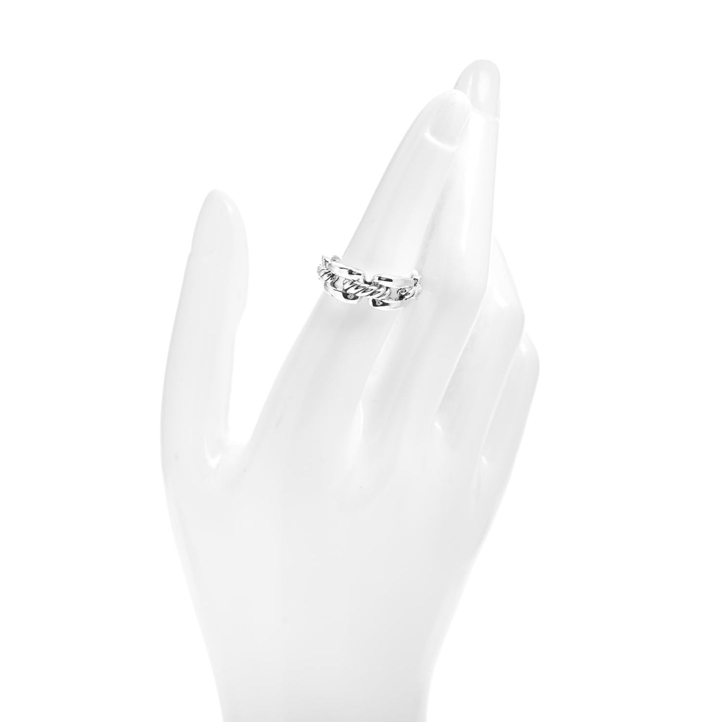 Sterling Silver 8mm Wellesley Link Ring 54 7