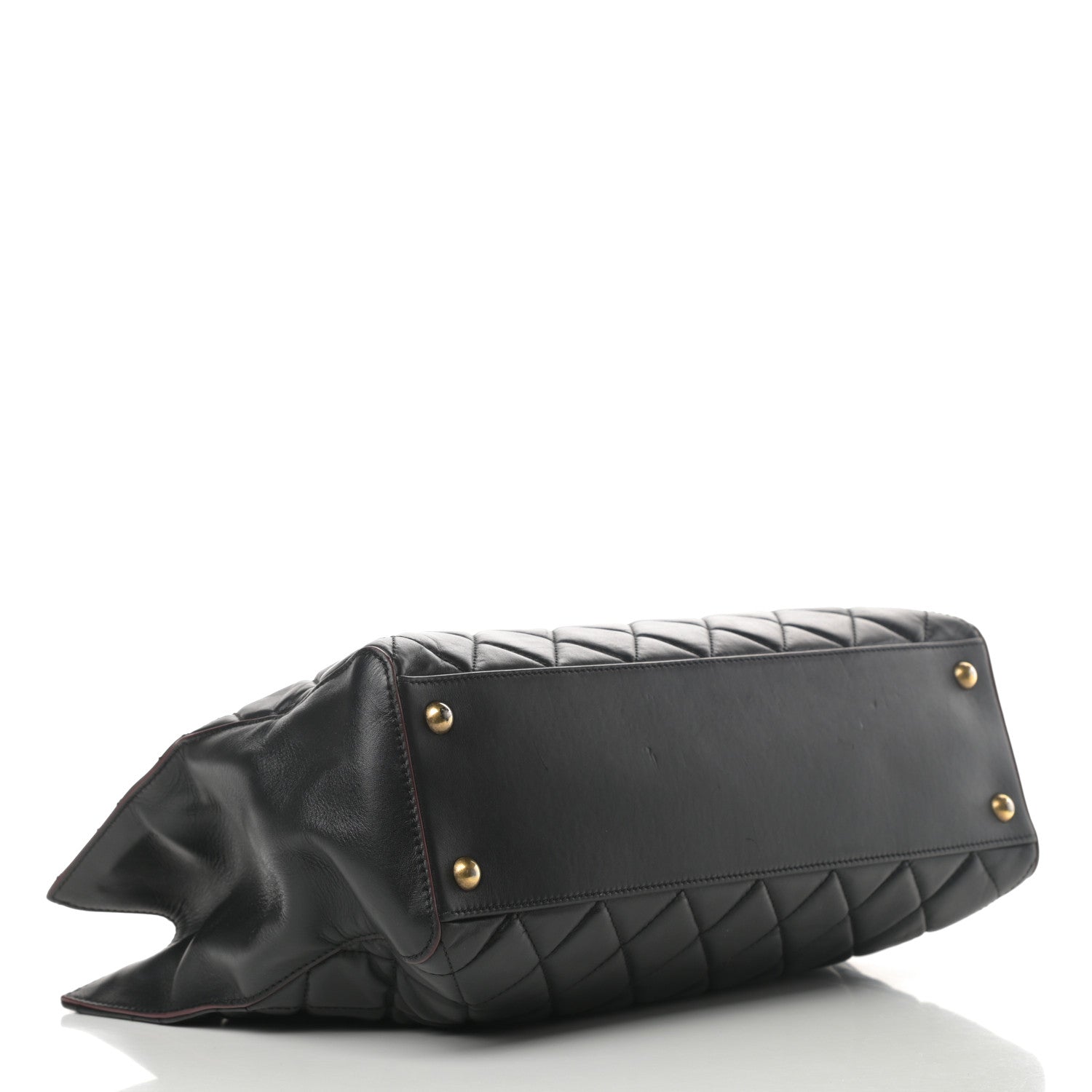 Chanel Calfskin Quilted Large Shopping Tote Black 4 of 20