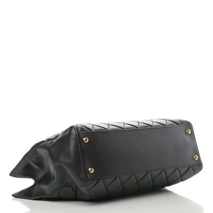 Chanel Calfskin Quilted Large Shopping Tote Black 4 of 20