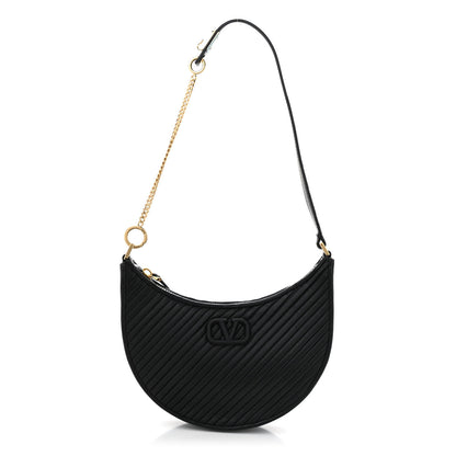 Valentino Garavani Lambskin Mini Vlogo Hobo Bag Black 1 of 11
