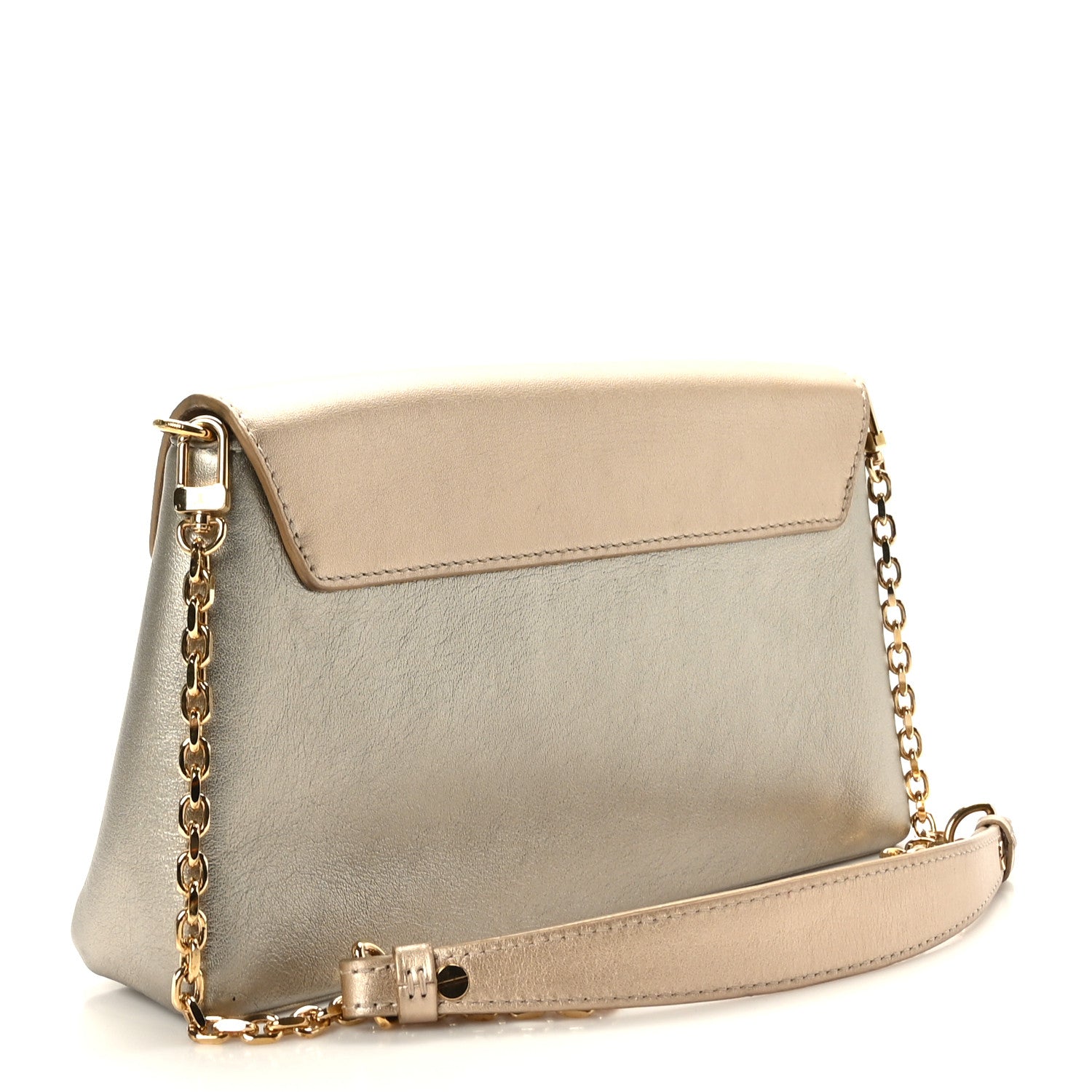 Louis Vuitton Metallic Calfskin Love Note Gold Silver 3 of 8