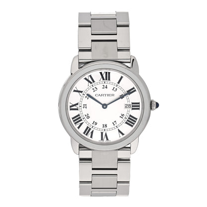 Cartier Stainless Steel 36mm Ronde Solo Quartz Watch 1 of 5