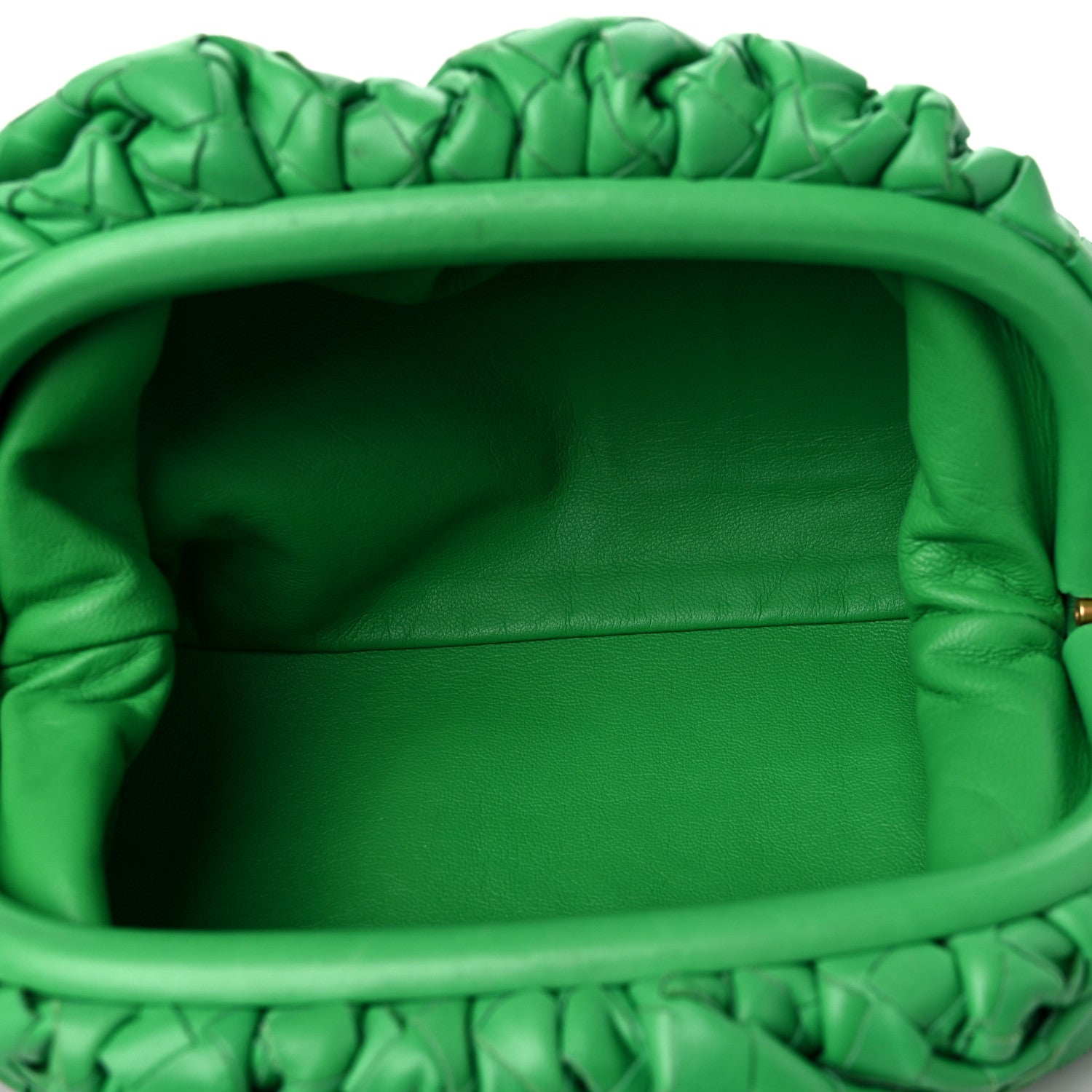 Bottega Veneta Nappa Intrecciato The Mini Pouch Clutch Parakeet 5 of 8