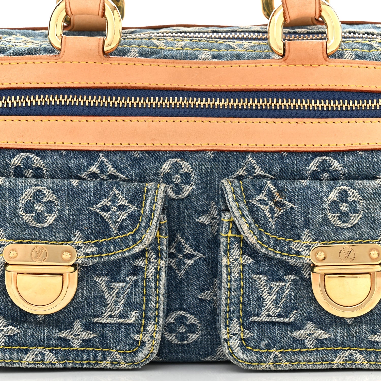 Louis Vuitton Monogram Denim Neo Speedy Blue 7 of 13