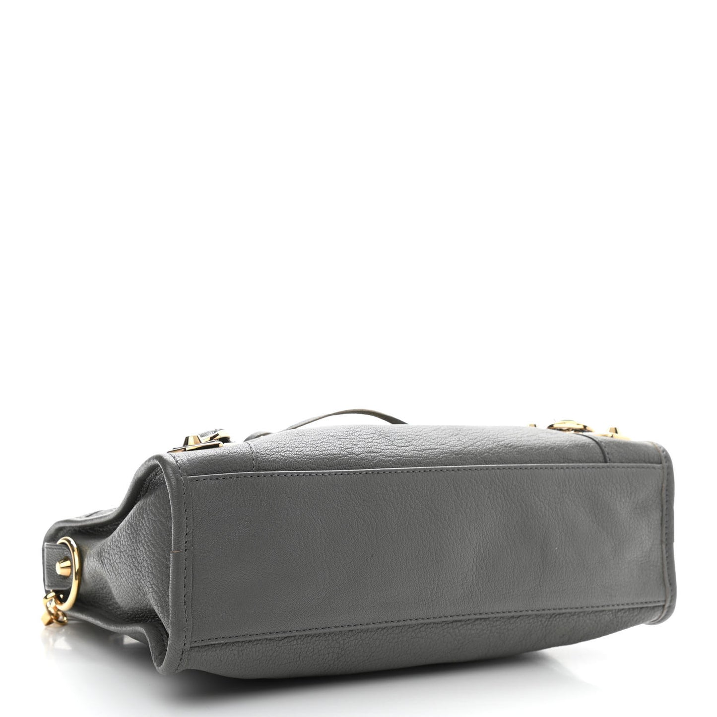 Chevre Gold Metallic Edge Hardware S City Gris Acier