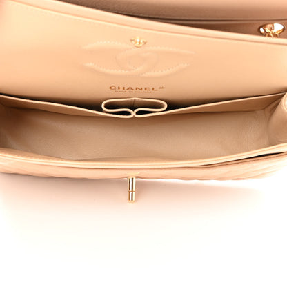 Chanel Caviar Quilted Medium Double Flap Beige 5 of 11