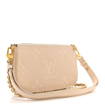 Louis Vuitton Empreinte Monogram Giant Multi Pochette Accessories  Cream 3 of 10