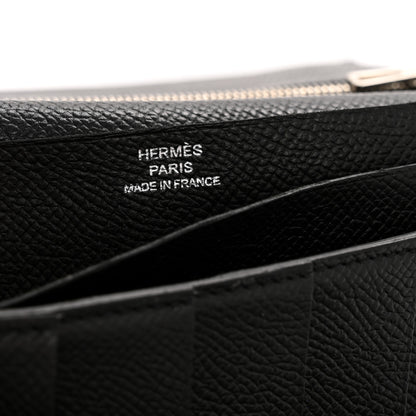 Hermes Epsom Tri-Fold Bearn Gusset Wallet Black 6 of 8