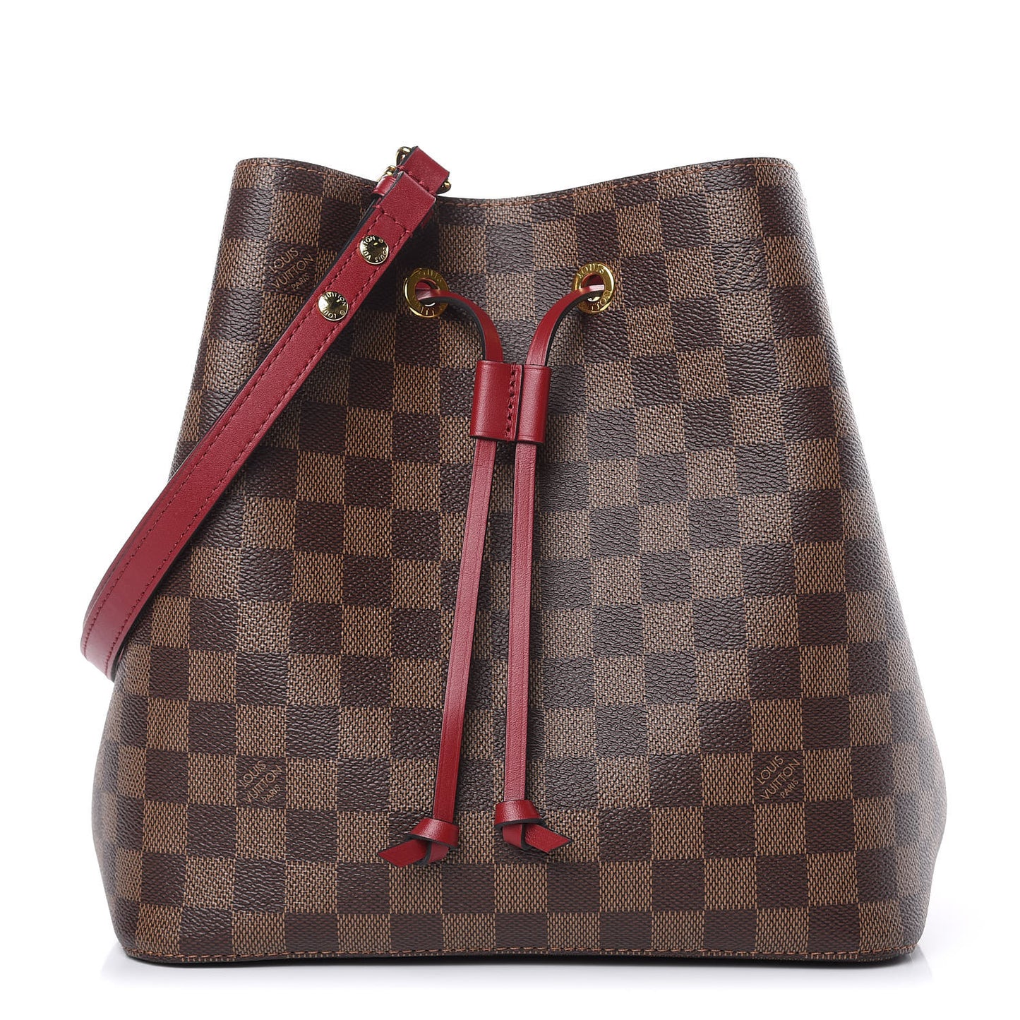 Damier Ebene Neonoe MM Cherry Berry