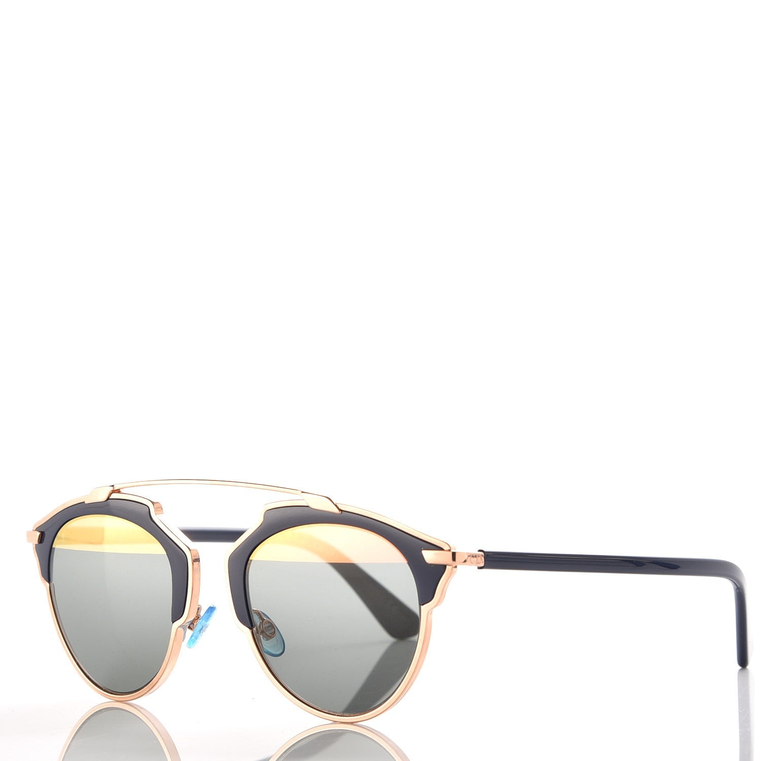 Christian Dior Mirrored So Real Sunglasses Rose Gold Blue 2 of 9