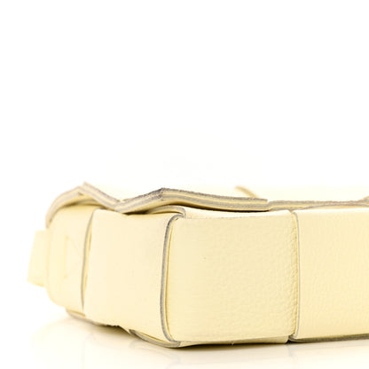 Bottega Veneta Grained Calfskin Maxi Intrecciato Cassette Crossbody Bag Ice Cream 8 of 9