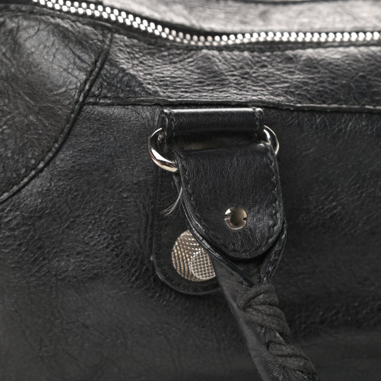 Agneau Giant 21 Silver Hardware Work Black
