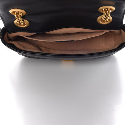 Gucci Calfskin Matelasse Mini GG Marmont Shoulder Bag Black 5 of 8