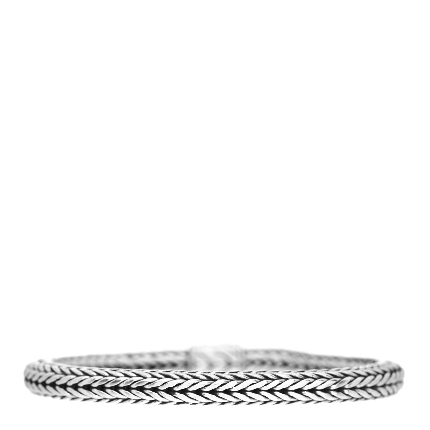 Sterling Silver 6.5mm Square Classic Chain Bracelet
