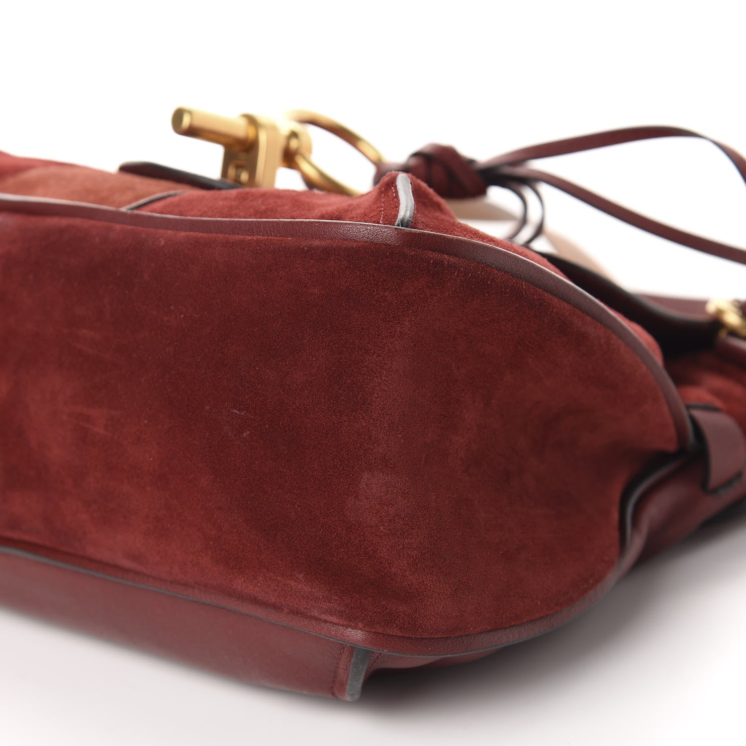 Chloe Suede Small Lexa Shoulder Bag Sienna Red 7 of 11
