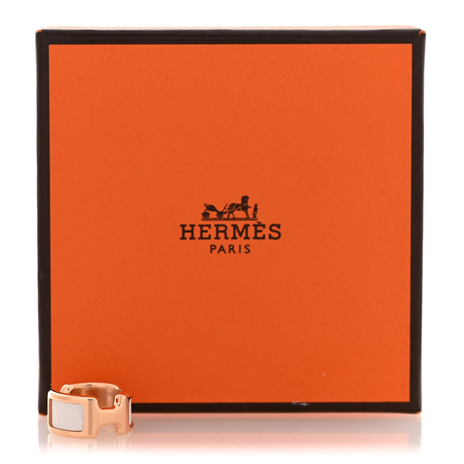 Hermes Epsom Olympe Ear Cuff White 5 of 5