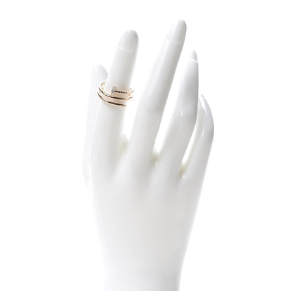 Cartier 18K Pink Gold Diamond Double Juste Un Clou Ring 51 5.75 2 of 8