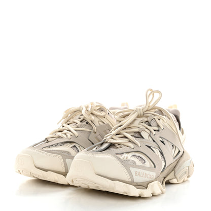 Balenciaga Rubber Mesh Fabric Bi-Color Recycled Sole Womens Track Sneakers 37 Beige 3 of 8