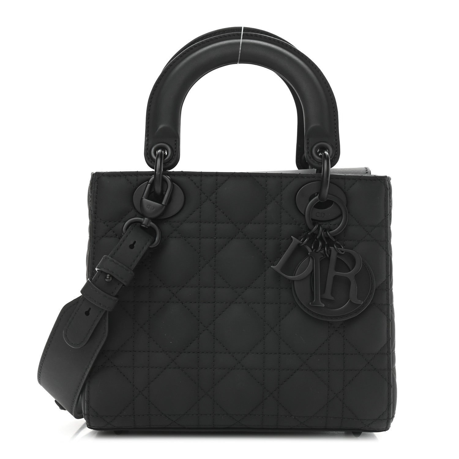 Christian Dior Ultra Matte Calfskin Cannage Small My ABCDior Lady Dior Black 1 of 9