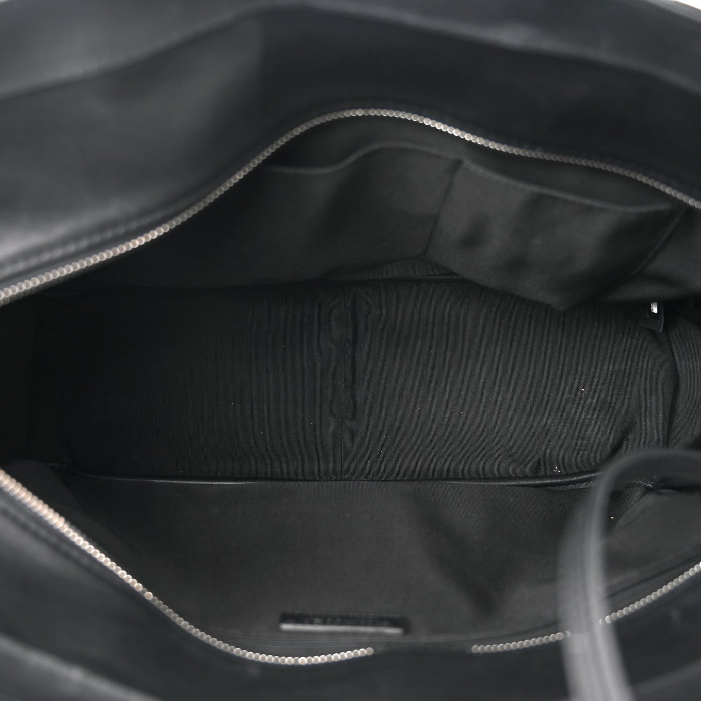 Calfskin Quilted Ultra Pocket Shopping Tote Black