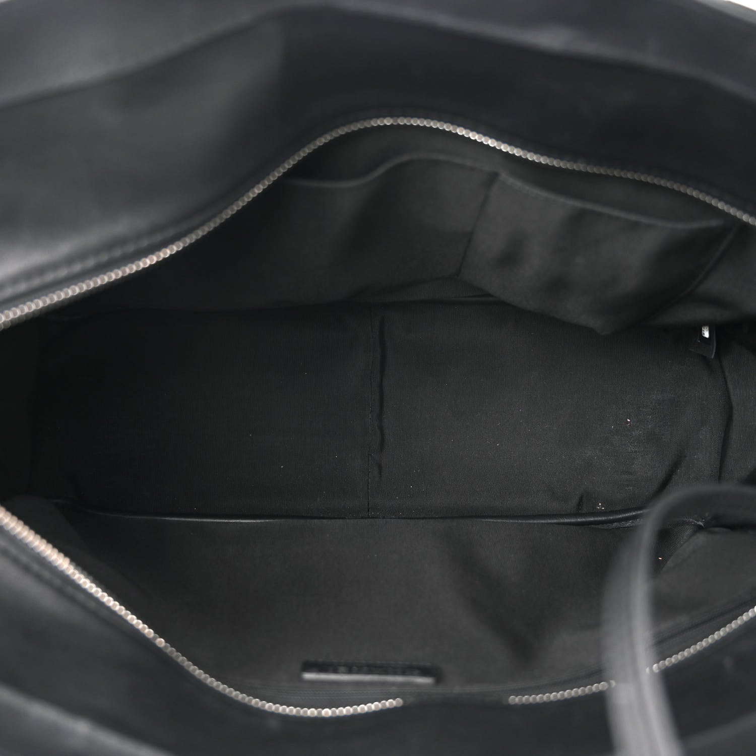 Chanel Calfskin Quilted Ultra Pocket Shopping Tote Black 5 of 10