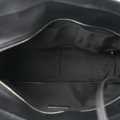 Chanel Calfskin Quilted Ultra Pocket Shopping Tote Black 5 of 10