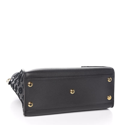 Louis Vuitton Calfskin Monogram Tufting On My Side Black 4 of 10