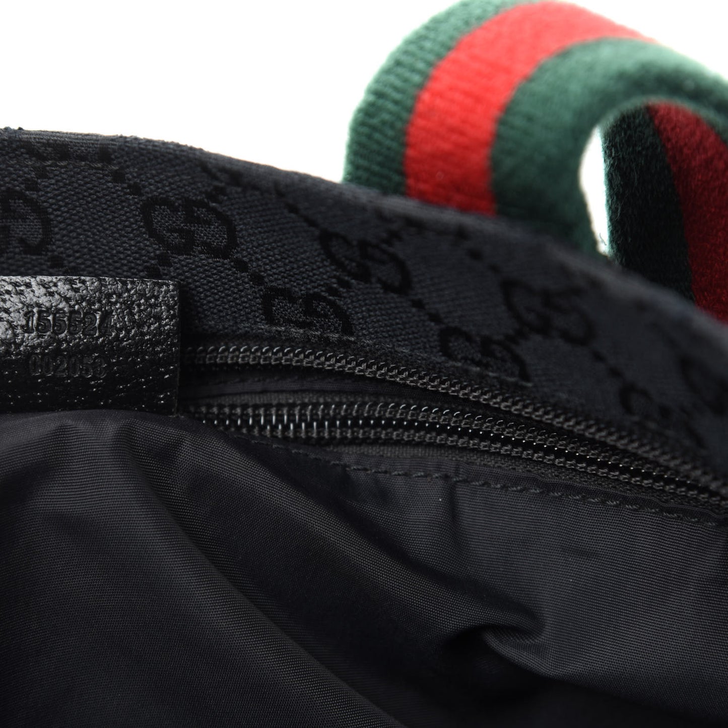 Monogram Web Large Diaper Tote Black