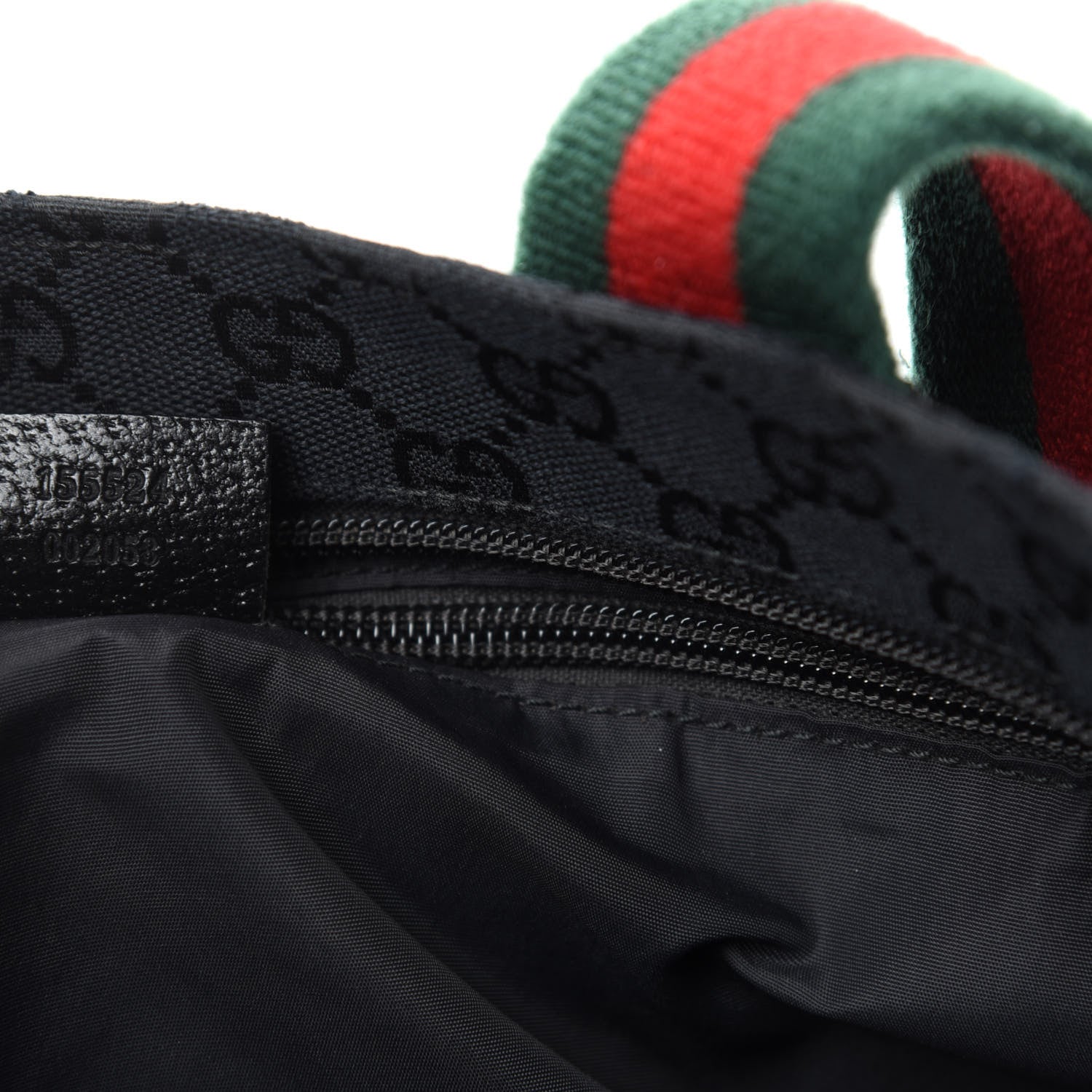 Gucci Monogram Web Large Diaper Tote Black 12 of 13