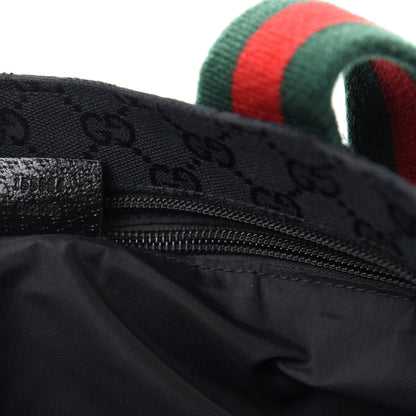 Gucci Monogram Web Large Diaper Tote Black 12 of 13