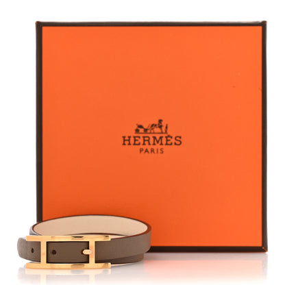 Hermes Swift Behapi Double Tour Bracelet T2 Etoupe Nata 6 of 6
