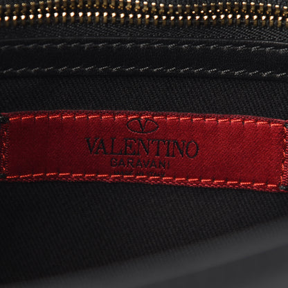 Valentino Garavani Vitello Small Rockstud Single Handle Flap Bag Black 5 of 7