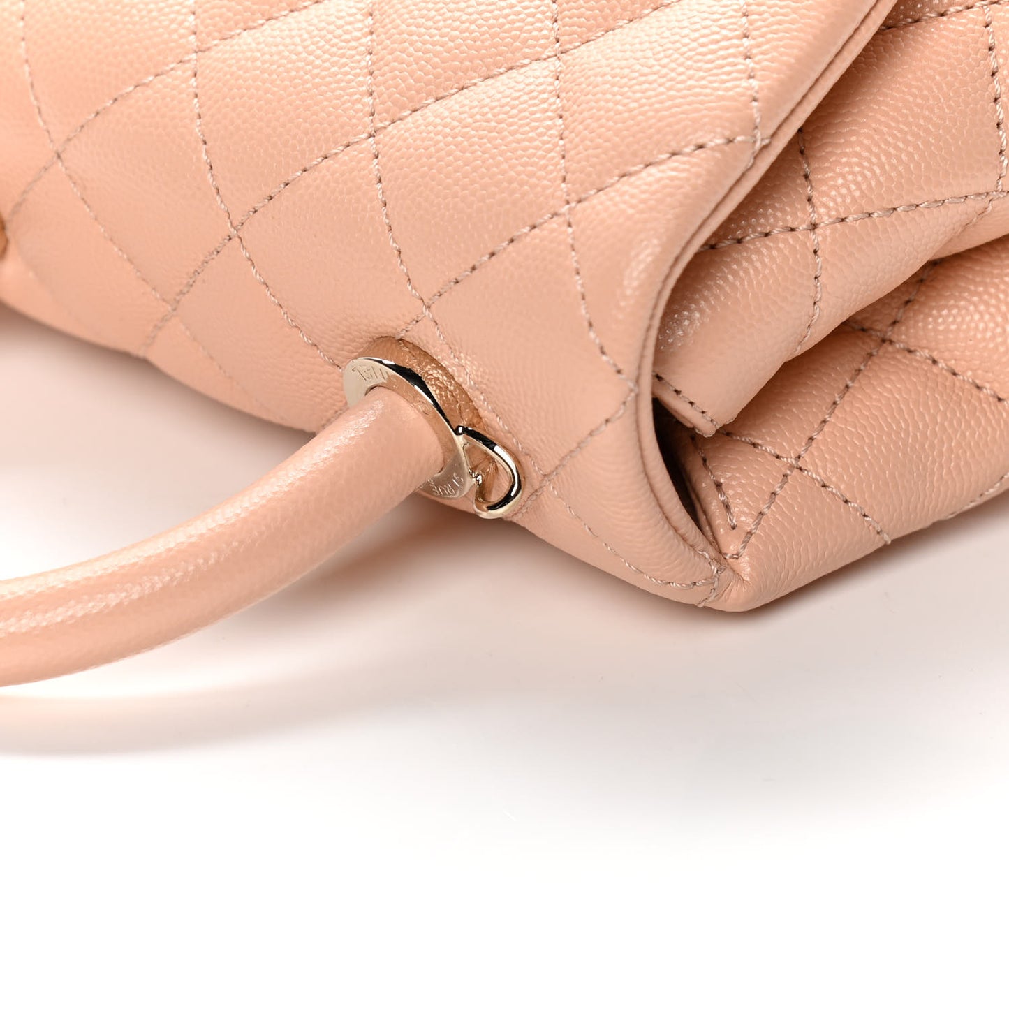 Caviar Quilted Extra Mini Coco Handle Flap Light Pink