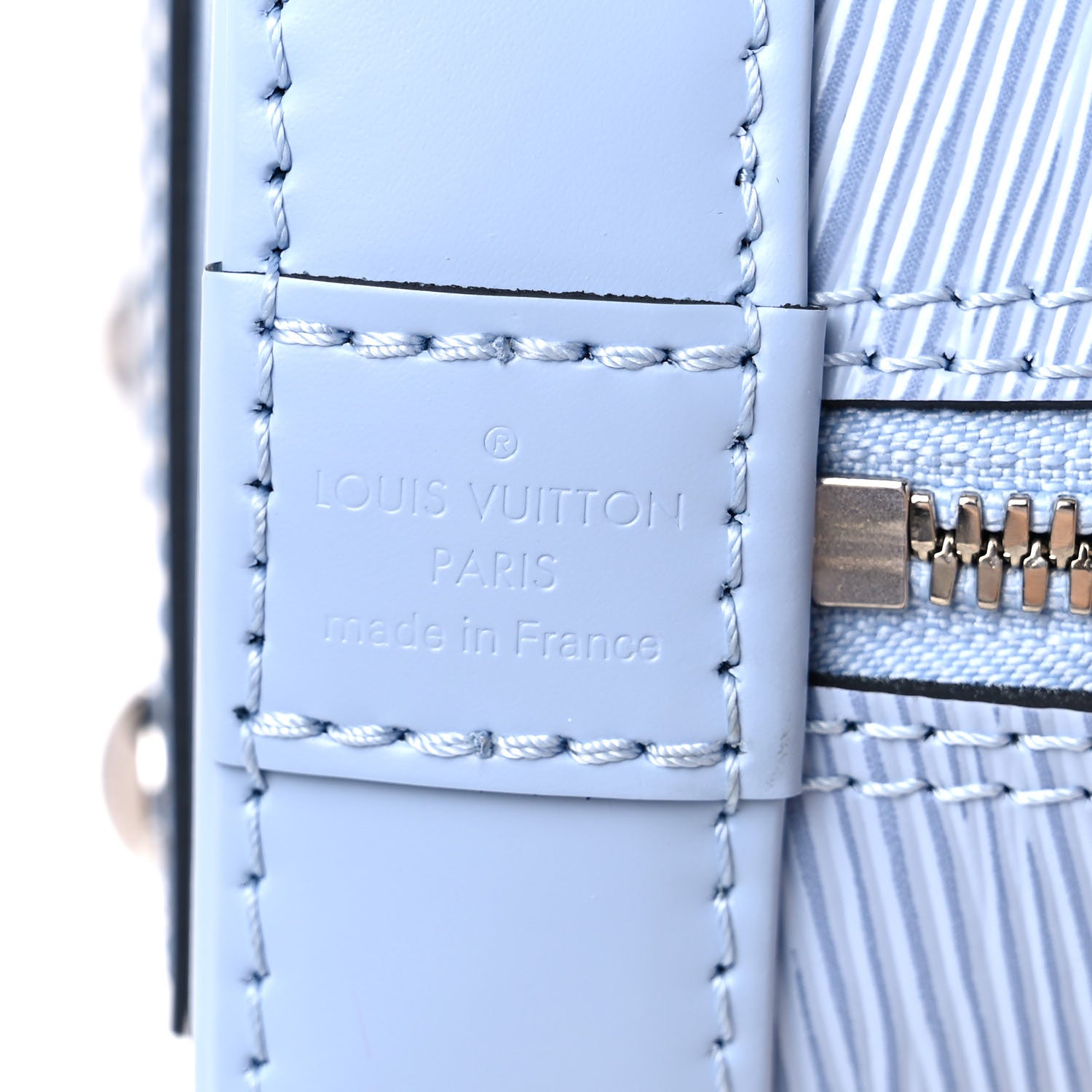 Louis Vuitton Epi Jacquard Alma BB Bleu Nuage 7 of 9