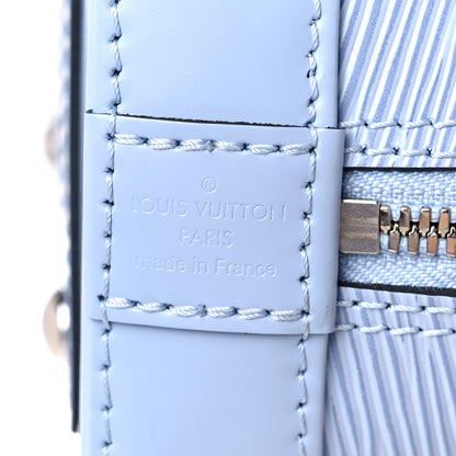 Louis Vuitton Epi Jacquard Alma BB Bleu Nuage 7 of 9