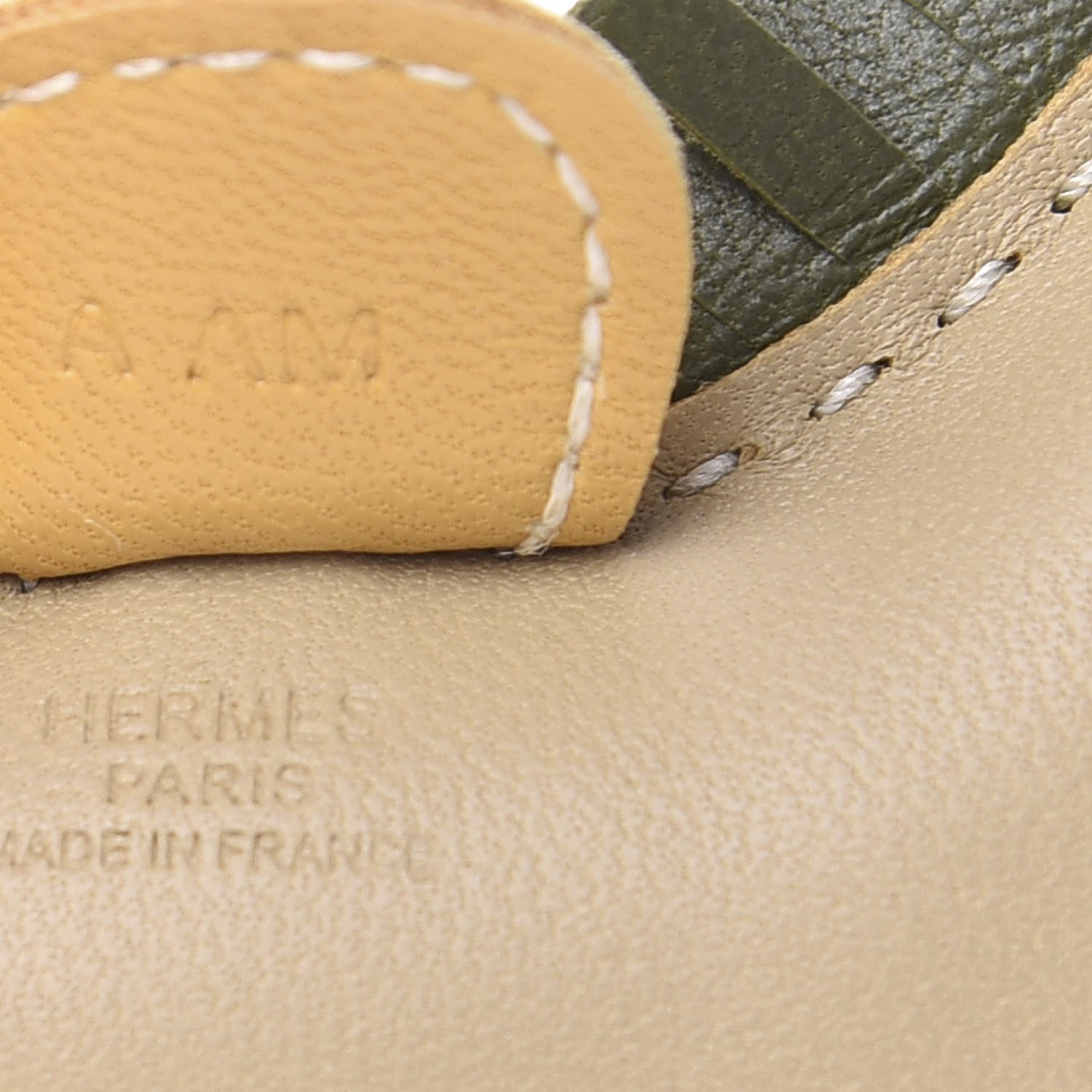 Hermes Milo Lambskin Grigri Rodeo Horse Bag Charm PM Trench Canopee Curry 3 of 4