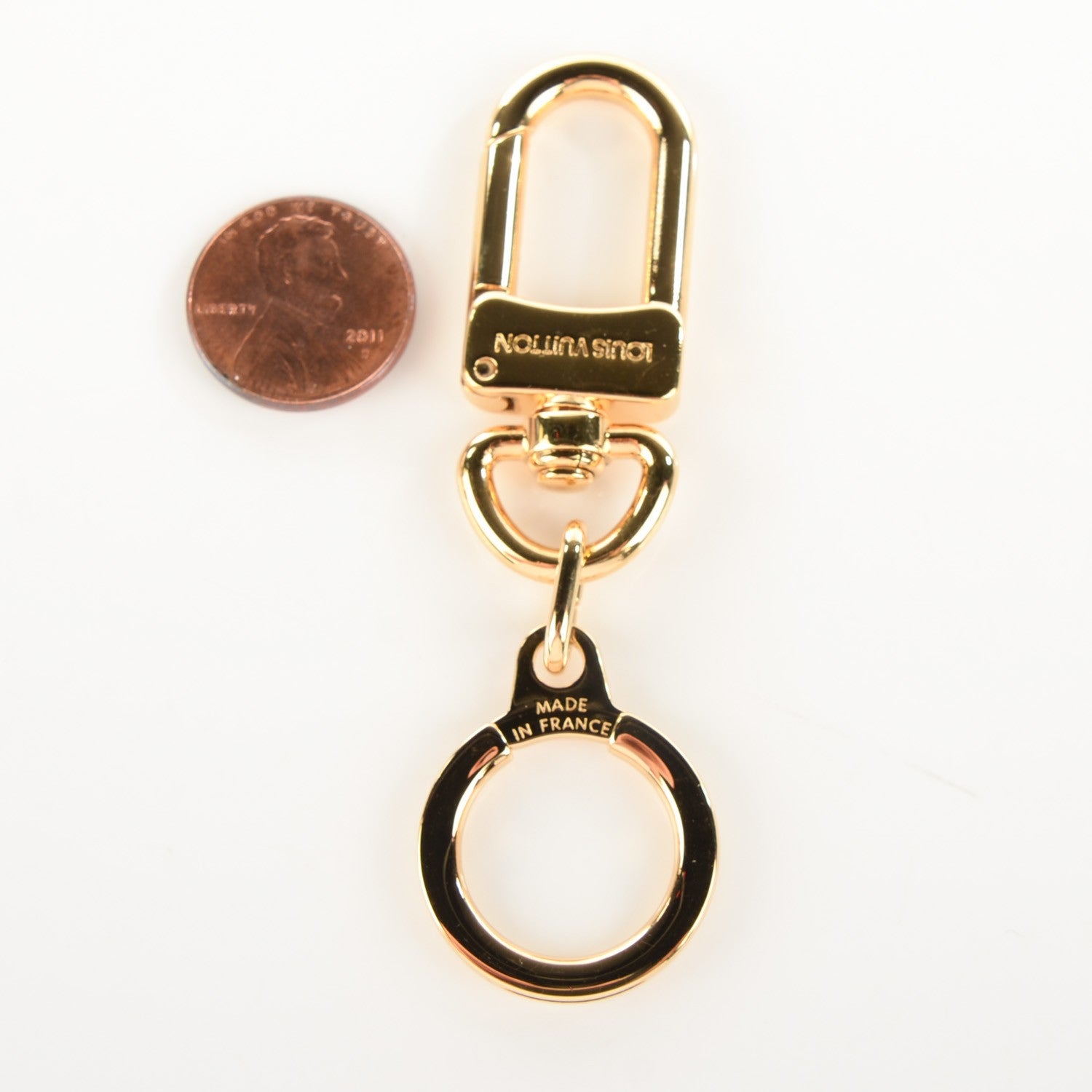 Louis Vuitton Pochette Extender Key Ring Gold 2 of 5