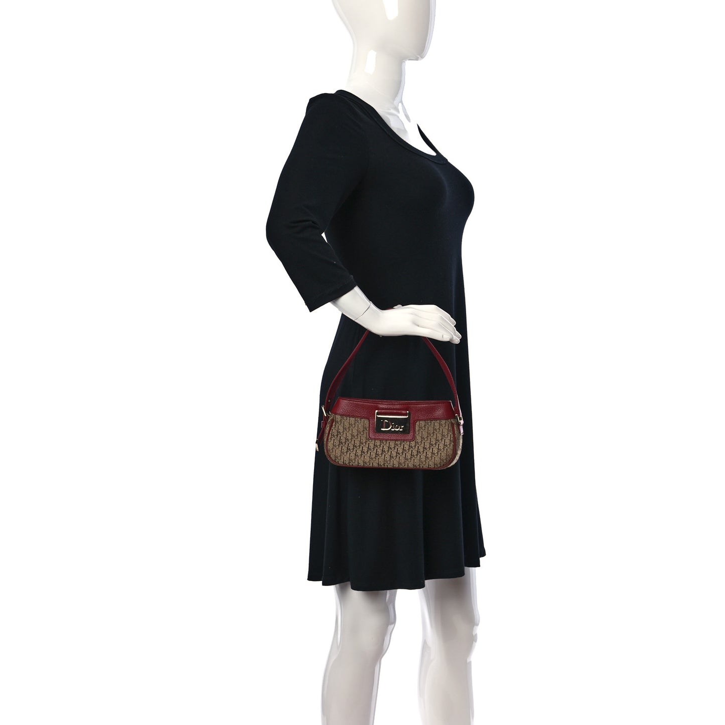 Monogram Small Columbus Hobo Red