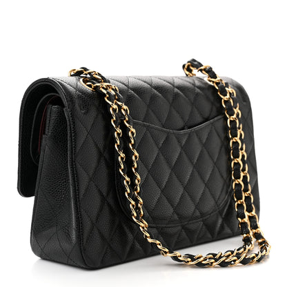 Chanel Caviar Quilted Medium Double Flap Black 3 of 12