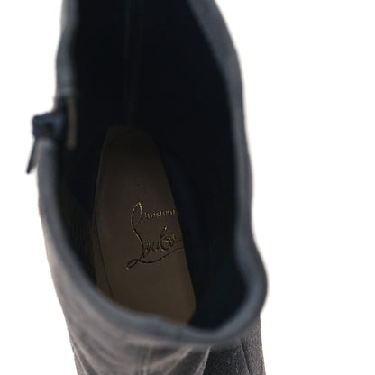 Christian Louboutin Suede Stretchadoxa Ankle Bootie 38.5 Tempete 7 of 7