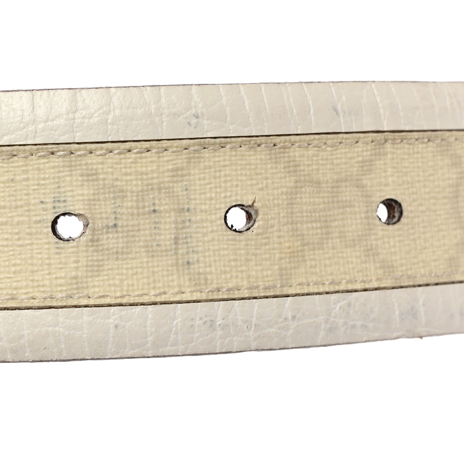 Gucci GG Plus Monogram Calfskin Interlocking G 40mm Belt 95 38 White 9 of 11