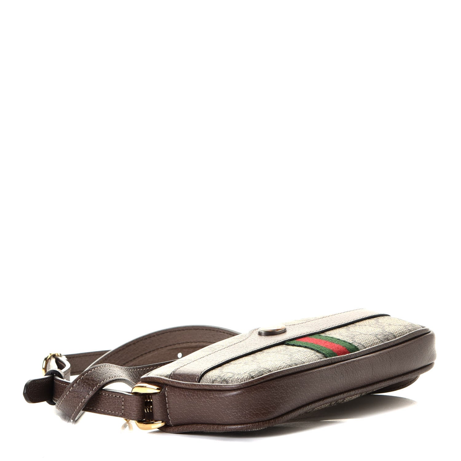 Gucci GG Supreme Monogram Web Mini Ophidia GG Bag Brown 3 of 4