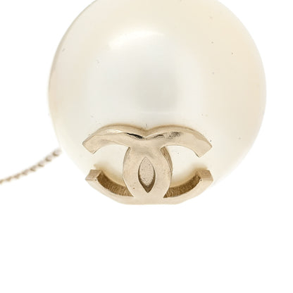 Chanel Pearl CC Drop Earrings Gold 4 of 5