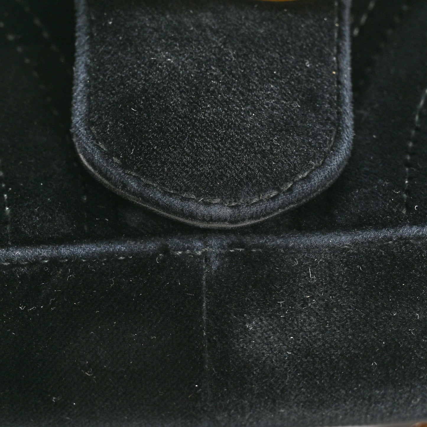Velvet Matelasse Mini GG Marmont Shoulder Bag Black