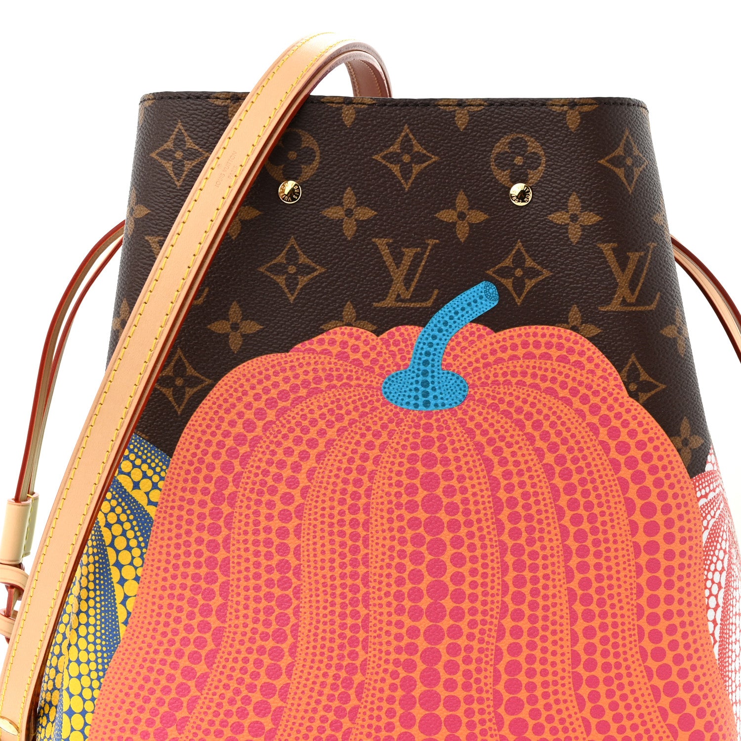 Louis Vuitton LV x YK Monogram Kusama Pumpkin Neonoe MM 9 of 11