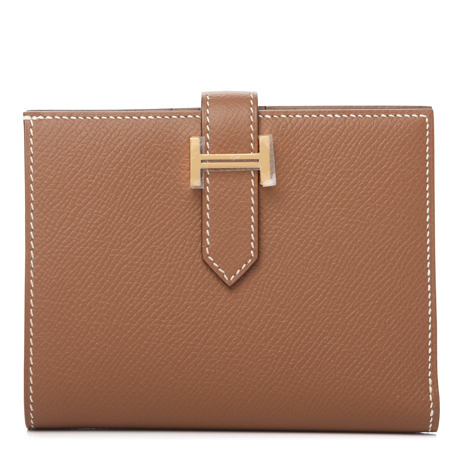 Hermes Epsom Bearn Compact Wallet Gold 1 of 8