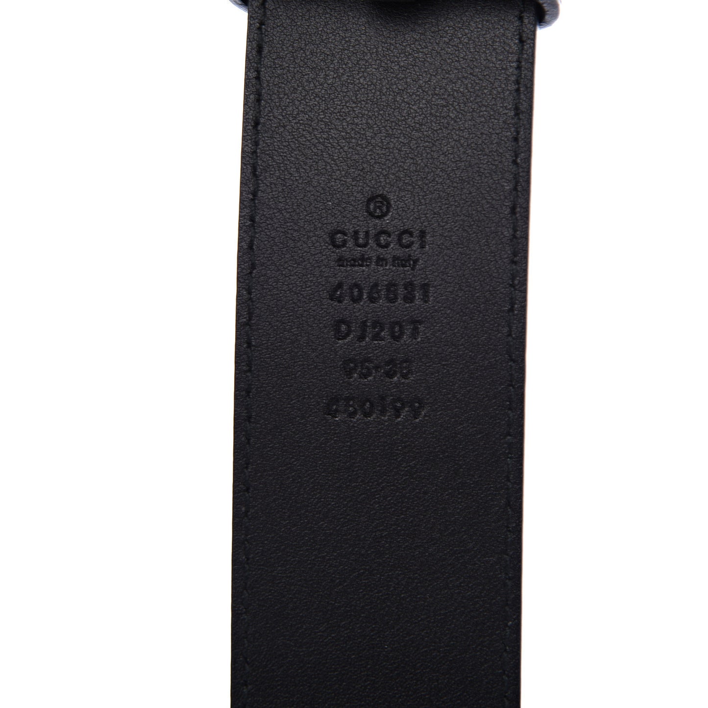 Textured Calfskin Double G 40mm Belt 95 38 Black