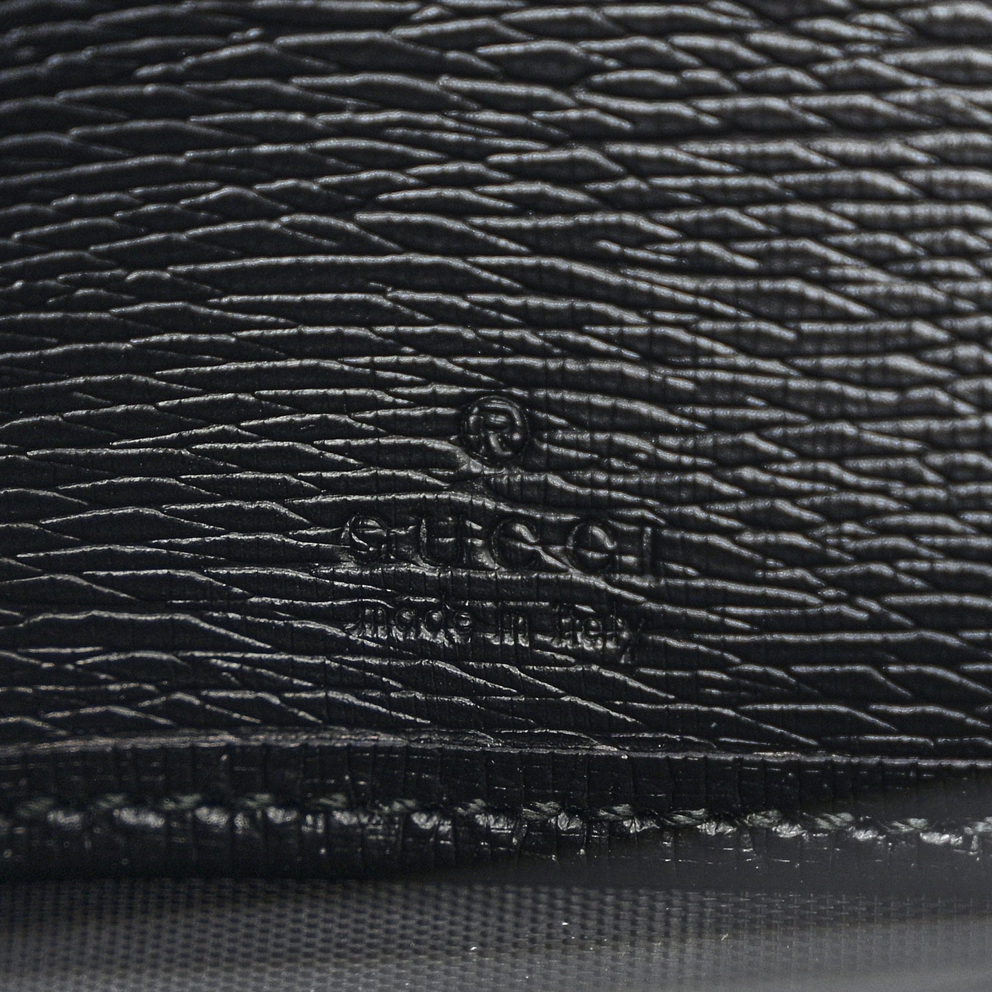 Calfskin GG Zip Around Wallet Black