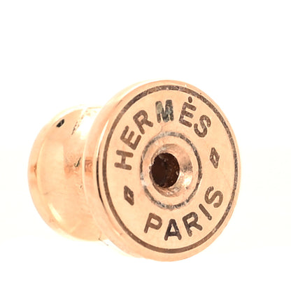 Hermes Rose Gold Lacquered Pop H Earrings Black 4 of 6
