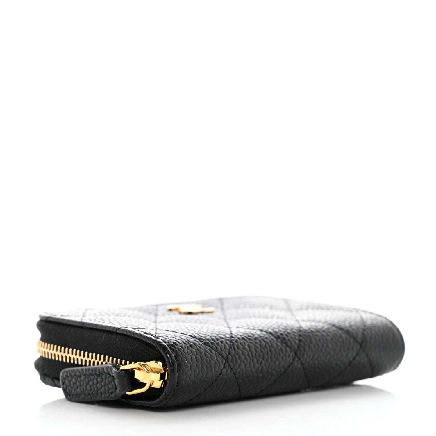 Chanel Caviar Quilted Classic Zipped Coin Purse Black 4 of 9